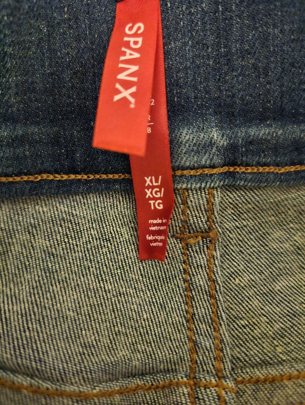 Spanx Women's Blue Flared Jeans - XL - Picture 4 of 5